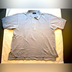 The J Peterman Company Men’s Polo shirt,  blue grey color, short sleeve size XXL